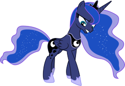 Size: 4362x3000 | Tagged: safe, artist:cloudyglow, character:princess luna, species:alicorn, species:pony, episode:do princesses dream of magic sheep?, .ai available, female, mare, simple background, solo, transparent background, vector