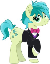 Size: 1166x1500 | Tagged: safe, artist:cloudyglow, character:sandbar, species:earth pony, species:pony, season 9, spoiler:s09, bow tie, clothing, cutie mark, formal wear, handsome, male, simple background, solo, stallion, suit, transparent background, vector