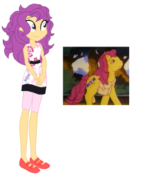 Size: 441x543 | Tagged: safe, artist:selenaede, artist:xfaithyhedgefoxx, base used, character:bon bon, character:bon bon (g1), character:sweetie drops, g1, my little pony:equestria girls, barely eqg related, clothing, equestria girls style, equestria girls-ified, g1 to equestria girls, generation leap, shoes