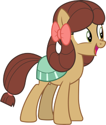 Size: 3000x3528 | Tagged: safe, artist:cloudyglow, character:yona, species:earth pony, species:pony, episode:she's all yak, g4, my little pony: friendship is magic, .ai available, cute, female, high res, mare, open mouth, ponified, pony yona, simple background, solo, species swap, transparent background, vector, yonadorable