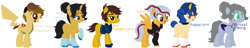 Size: 2100x404 | Tagged: safe, artist:selenaede, artist:spidermanfan16, base used, species:earth pony, species:pegasus, species:pony, species:unicorn, spoilers for another series, crossover, detective pikachu, lego, ninjago, nya smith, p.i.x.a.l., pikachu, pokémon, ponified, puppycorn, rex dangervest, robot, robot pony, the lego movie, the lego movie 2: the second part, unikitty! (tv series), wyldstyle