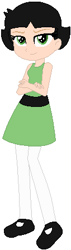 Size: 127x449 | Tagged: safe, artist:selenaede, artist:user15432, base used, species:human, my little pony:equestria girls, barely eqg related, buttercup (powerpuff girls), cartoon network, clothing, crossover, dress, equestria girls style, equestria girls-ified, green dress, leggings, powerpuff girls 2016, shoes, the powerpuff girls