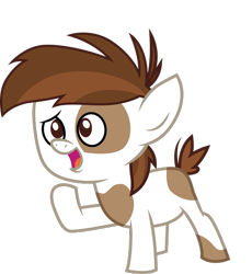 Size: 518x564 | Tagged: safe, artist:cloudyglow, character:pipsqueak, species:earth pony, species:pony, colt, cute, foal, male, simple background, smiling, solo, squeakabetes, transparent background, vector
