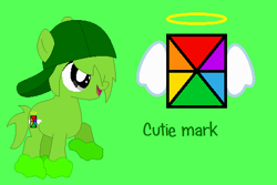 Size: 483x323 | Tagged: safe, artist:selenaede, artist:worldofcaitlyn, base used, species:earth pony, species:pony, booger, cutie mark, lego, mixels, ponified, solo