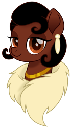 Size: 831x1500 | Tagged: safe, artist:cloudyglow, species:pony, crossover, female, mare, movie accurate, ponified, princess tiana, simple background, smiling, the princess and the frog, transparent background