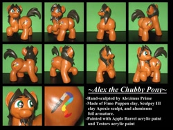 Size: 1032x774 | Tagged: safe, artist:aleximusprime, oc, oc:alex the chubby pony, species:earth pony, species:pony, craft, irl, photo, sculpture, solo