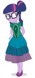 Size: 500x1100 | Tagged: safe, artist:dm29, character:twilight sparkle, character:twilight sparkle (scitwi), species:eqg human, my little pony:equestria girls, clothing, commission, cute, dress, fancy dress, female, hands behind back, solo, twiabetes