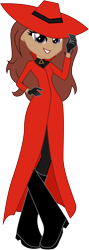 Size: 1700x4754 | Tagged: safe, artist:lhenao, artist:selenaede, base used, my little pony:equestria girls, barely eqg related, carmen sandiego, crossover, equestria girls-ified, simple background, transparent background, where in the world is carmen sandiego