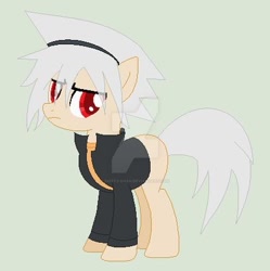 Size: 400x402 | Tagged: safe, artist:selenaede, artist:skittz-chan, base used, species:pony, crossover, ponified, solo, soul eater, soul evans