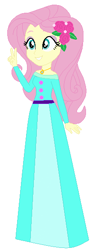 Size: 229x587 | Tagged: safe, artist:selenaede, artist:unicornsmile, base used, character:fluttershy, species:human, my little pony:equestria girls, clothing, crossover, dress, flower, flower in hair, gown, jewelry, necklace, princess fluttershy, snow white