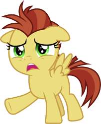 Size: 3000x3695 | Tagged: safe, artist:cloudyglow, character:lemon crumble, species:pegasus, species:pony, episode:the ending of the end, g4, my little pony: friendship is magic, female, friendship student, high res, open mouth, simple background, solo, transparent background, upset, vector
