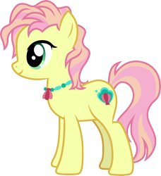 Size: 3000x3288 | Tagged: safe, artist:cloudyglow, species:earth pony, species:pony, episode:the hearth's warming club, g4, my little pony: friendship is magic, female, high tide (g4), jewelry, mare, necklace, simple background, smiling, solo, transparent background, vector