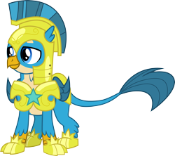 Size: 3383x3000 | Tagged: safe, artist:cloudyglow, character:gallus, species:griffon, episode:the last problem, g4, my little pony: friendship is magic, .ai available, armor, helmet, male, royal guard armor, royal guard gallus, simple background, solo, transparent background, vector