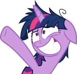 Size: 3108x3000 | Tagged: safe, artist:cloudyglow, character:twilight sparkle, character:twilight sparkle (alicorn), species:alicorn, species:pony, episode:a trivial pursuit, g4, my little pony: friendship is magic, .ai available, faec, female, gritted teeth, mare, messy mane, raised hoof, simple background, solo, transparent background, twilight snapple, vector, vector trace
