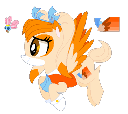 Size: 439x391 | Tagged: safe, artist:awoomarblesoda, artist:selenaede, base used, species:pony, cheese chao, cream the rabbit, parasprite, ponified, simple background, sonic the hedgehog (series), species swap, transparent background