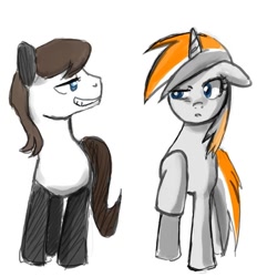 Size: 660x712 | Tagged: safe, artist:johnjoseco, oc, oc:belle eve, oc:pandaman, species:earth pony, species:pony, species:unicorn, female, gaming, male, mare, neogaf, ponified, stallion