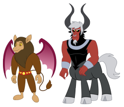 Size: 3000x2596 | Tagged: safe, artist:aleximusprime, character:lord tirek, character:scorpan, species:centaur, flurry heart's story, male, simple background, transparent background, young tirek