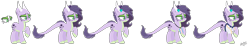 Size: 2479x465 | Tagged: safe, artist:nathy2001, artist:selenaede, base used, oc, oc only, oc:diamond, parent:rarity, parent:spike, parents:sparity, species:dracony, hybrid, interspecies offspring, offspring, reference sheet, simple background, solo, trans female, transparent background