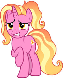 Size: 3000x3729 | Tagged: safe, artist:cloudyglow, character:luster dawn, species:pony, species:unicorn, episode:the last problem, g4, my little pony: friendship is magic, .ai available, cutie mark, female, high res, mare, raised hoof, simple background, solo, teeth, transparent background, vector
