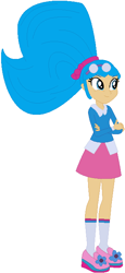 Size: 312x681 | Tagged: safe, artist:selenaede, artist:user15432, base used, species:human, my little pony:equestria girls, barely eqg related, blue hair, bow, clothing, crossed arms, crossover, equestria girls style, equestria girls-ified, glasses, hair bow, sapphire, sapphire (trollz), sapphire trollzawa, shoes, socks, troll, trollz