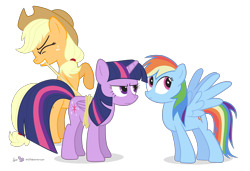 Size: 1900x1300 | Tagged: safe, artist:dm29, character:applejack, character:rainbow dash, character:twilight sparkle, character:twilight sparkle (alicorn), species:alicorn, species:pony, alicorn drama, bondage, bound, female, mare, rope, simple background, transparent background, trio