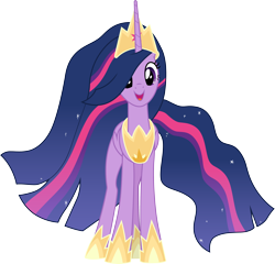 Size: 3650x3500 | Tagged: safe, artist:cloudyglow, character:twilight sparkle, character:twilight sparkle (alicorn), species:alicorn, species:pony, episode:the last problem, g4, my little pony: friendship is magic, .ai available, female, jewelry, princess twilight 2.0, regalia, simple background, solo, transparent background, vector