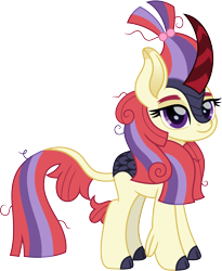 Size: 1232x1500 | Tagged: safe, artist:cloudyglow, character:moondancer, species:kirin, cute, dancerbetes, female, kirin-ified, looking at you, messy mane, simple background, solo, species swap, transparent background