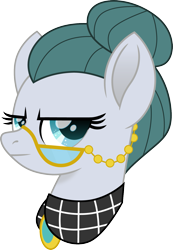 Size: 1039x1500 | Tagged: safe, artist:cloudyglow, character:cloudy quartz, species:earth pony, species:pony, bust, female, glasses, looking at you, mare, movie accurate, simple background, solo, transparent background, unamused