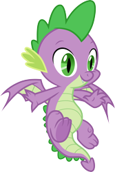 Size: 3000x4494 | Tagged: safe, artist:cloudyglow, character:spike, species:dragon, .ai available, cute, male, simple background, solo, spikabetes, transparent background, vector, winged spike