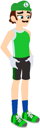 Size: 199x632 | Tagged: safe, artist:selenaede, artist:user15432, species:human, my little pony:equestria girls, barely eqg related, cap, clothing, crossover, equestria girls style, equestria girls-ified, gloves, green shoes, hat, luigi, luigi's hat, mario & sonic, mario & sonic at the olympic games, mario & sonic at the olympic games tokyo 2020, mario and sonic, mario and sonic at the olympic games, nintendo, olympics, shoes, shorts, sneakers, socks, sports, sports outfit, sports shorts, sporty style, super mario bros.