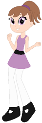 Size: 161x470 | Tagged: safe, artist:selenaede, artist:user15432, base used, species:human, my little pony:equestria girls, barely eqg related, bunny (powerpuff girls), bunny (the powerpuff girls), cartoon network, clothing, crossover, dress, equestria girls style, equestria girls-ified, leggings, purple dress, shoes, the powerpuff girls