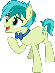 Size: 3000x3996 | Tagged: safe, artist:cloudyglow, character:sandbar, episode:she's all yak, g4, my little pony: friendship is magic, .ai available, bow tie, male, one leg raised, open mouth, simple background, solo, transparent background, vector