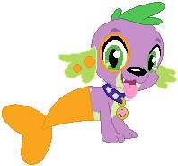 Size: 198x184 | Tagged: safe, artist:selenaede, artist:user15432, base used, character:spike, species:dog, my little pony:equestria girls, barely eqg related, bubble guppies, bubble puppy, collar, crossover, dog collar, dogfish, fins, fish, fishified, nick jr., nickelodeon, spike the dog, tail