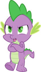 Size: 3000x5179 | Tagged: safe, artist:cloudyglow, character:spike, episode:the times they are a changeling, g4, my little pony: friendship is magic, male, simple background, solo, transparent background, vector