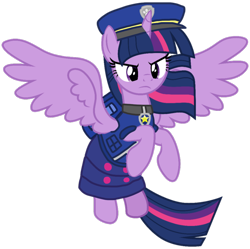Size: 1074x1068 | Tagged: safe, artist:cloudyglow, artist:徐詩珮, edit, character:twilight sparkle, character:twilight sparkle (alicorn), species:alicorn, species:pony, series:sprglitemplight diary, series:sprglitemplight life jacket days, series:springshadowdrops diary, series:springshadowdrops life jacket days, alternate universe, chase (paw patrol), clothing, female, paw patrol, simple background, solo, transparent background, vector edit