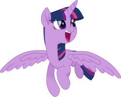Size: 3768x3000 | Tagged: safe, artist:cloudyglow, character:twilight sparkle, character:twilight sparkle (alicorn), species:alicorn, species:pony, my little pony: the movie (2017), female, flying, high res, mare, open mouth, simple background, solo, transparent background, vector