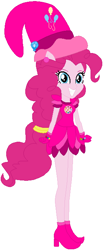 Size: 281x679 | Tagged: safe, artist:selenaede, artist:user15432, base used, character:pinkie pie, my little pony:equestria girls, barely eqg related, boots, clothing, cosplay, costume, crossover, cutie mark, ear piercing, earring, element of laughter, gloves, hat, jewelry, magical doremi, ojamajo doremi, piercing, ponied up, shoes, witch, witch apprentice, witch costume, witch hat