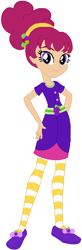 Size: 201x612 | Tagged: safe, artist:selenaede, artist:user15432, base used, species:human, my little pony:equestria girls, barely eqg related, belt, clothing, crossover, dress, equestria girls style, equestria girls-ified, hand on hip, headband, purple shoes, raisin cane, shoes, socks, stockings, strawberry shortcake, strawberry shortcake's berry bitty adventures, thigh highs