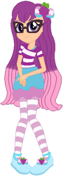Size: 196x543 | Tagged: safe, artist:selenaede, artist:user15432, base used, species:human, my little pony:equestria girls, barely eqg related, bow, clothing, crossover, dress, equestria girls style, equestria girls-ified, glasses, hair bow, shoes, socks, stockings, strawberry shortcake, strawberry shortcake's berry bitty adventures, sweet grapes, thigh highs