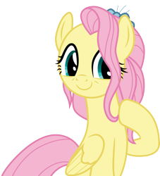 Size: 3000x3310 | Tagged: safe, artist:cloudyglow, character:fluttershy, species:pegasus, species:pony, episode:the last problem, g4, my little pony: friendship is magic, cute, female, mare, older, older fluttershy, shyabetes, simple background, solo, transparent background, vector