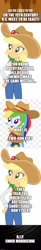 Size: 500x3081 | Tagged: safe, artist:bezziie, artist:cloudyglow, character:applejack, character:rainbow dash, my little pony:equestria girls, ancestors, cowgirl, ennio morricone, flashback, in memoriam, old west, once upon a time in the west, rest in peace, the good the bad and the ugly, wild west