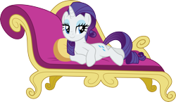 Size: 5186x3000 | Tagged: safe, artist:cloudyglow, character:rarity, species:pony, species:unicorn, episode:dragon dropped, g4, my little pony: friendship is magic, fainting couch, female, solo, vector