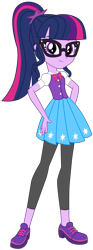 Size: 1524x4092 | Tagged: safe, artist:lhenao, artist:selenaede, artist:sugar-loop, base used, character:twilight sparkle, character:twilight sparkle (scitwi), species:eqg human, g4, my little pony:equestria girls, blouse, bow, bow tie, clothing, cute, female, geode of telekinesis, glasses, hand on hip, looking at you, magical geodes, pants, ponytail, shoes, simple background, skirt, smiling, solo, transparent background, vector