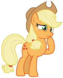 Size: 5483x6750 | Tagged: safe, artist:estories, character:applejack, species:earth pony, species:pony, g4, absurd resolution, female, simple background, solo, transparent background, vector