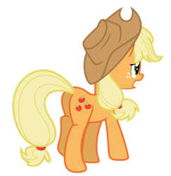 Size: 1280x1316 | Tagged: safe, artist:estories, character:applejack, species:earth pony, species:pony, g4, applejack's hat, butt, clothing, cowboy hat, female, hat, mare, plot, simple background, solo, stetson, transparent background, vector