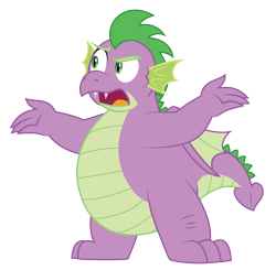 Size: 3683x3610 | Tagged: safe, artist:aleximusprime, character:spike, species:dragon, g4, adult, adult spike, chubby, fat, fat spike, male, older, older spike, open mouth, simple background, solo, transparent background, winged spike