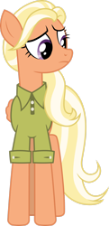 Size: 1280x2650 | Tagged: safe, artist:cloudyglow, character:mane allgood, species:pony, episode:the last crusade, g4, my little pony: friendship is magic, clothing, female, mare, simple background, solo, transparent background, vector