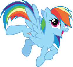 Size: 3268x3000 | Tagged: safe, artist:cloudyglow, artist:yanoda, character:rainbow dash, species:pegasus, species:pony, episode:the ticket master, g4, my little pony: friendship is magic, .ai available, cute, dashabetes, female, flying, mare, open mouth, simple background, transparent background, vector