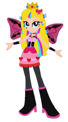 Size: 330x593 | Tagged: safe, artist:selenaede, artist:user15432, base used, species:human, g4, my little pony:equestria girls, barely eqg related, boots, bow, clothing, costume, crossover, crown, ear piercing, earring, equestria girls style, equestria girls-ified, fairy, fairy wings, fairyized, hair bow, halloween, halloween costume, hallowinx, high heel boots, high heels, holiday, jewelry, nintendo, piercing, pink dress, pink wings, princess peach, rainbow s.r.l, regalia, shoes, simple background, super mario bros., transparent background, wings, winx, winx club, winxified