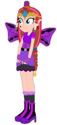 Size: 260x567 | Tagged: safe, artist:selenaede, artist:user15432, base used, species:human, g4, my little pony:equestria girls, barely eqg related, boots, clothing, costume, crossover, crown, ear piercing, earring, equestria girls style, equestria girls-ified, fairy, fairy wings, fairyized, fingerless gloves, gloves, halloween, halloween costume, hallowinx, hat, high heel boots, high heels, holiday, hylian, jewelry, nintendo, piercing, princess zelda, purple dress, purple wings, rainbow s.r.l, regalia, shoes, simple background, the legend of zelda, the legend of zelda: twilight princess, top hat, transparent background, wings, winx, winx club, winxified